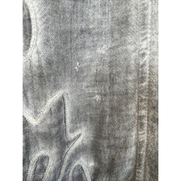 Gretty Zueger Gray V Neck Lace On Cuffs Hem High Low Tunic #1364 Size 2X - Picture 4 of 12